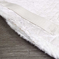 Thin Quilt Jumper Saddle Pad "SJ" *gc, clean, stains, dingy, holey/thin edges, rubs, puckers, removed tabs
