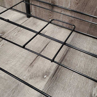 Folding Metal Saddle Rack, Bottom Rack, 2 adjustable Nylon Straps *xc/vgc, clean, mnr scuffs, scratches & rubs
