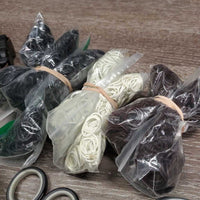 Braiding Kit: Double box, yarn, elastics, threads, paste, scissors, combs, clips, thinner, latchhooks, guide, suede belt, massager *CLEAN, Like New