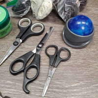 Braiding Kit: Double box, yarn, elastics, threads, paste, scissors, combs, clips, thinner, latchhooks, guide, suede belt, massager *CLEAN, Like New