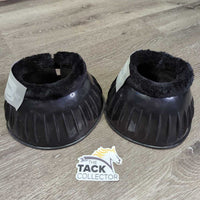 Ribbed Plastic Bell Boots, Fleece Top, velcro *new
