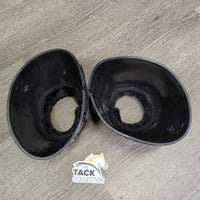 Ribbed Plastic Bell Boots, Fleece Top, velcro *new
