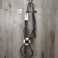 Rsd/FS Monocrown Figure 8 Bridle, Sheepskin *vgc, clean, dirty, older, creases, scrapes
