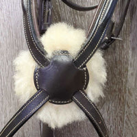 Rsd/FS Monocrown Figure 8 Bridle, Sheepskin *vgc, clean, dirty, older, creases, scrapes
