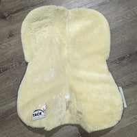 Microsuede & Rolled Fleece Edges Half Pad *vgc, clean, mnr hair, dirty & clumpyspot
