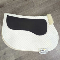 Non Slip Thick Quilt Jumper Saddle Pad *gc, hair, dirty, stains, rubs, pills, dingy, older
