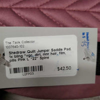 Quilt Jumper Saddle Pad, 1x bling *vgc, dirt, mnr hair, film, pills
