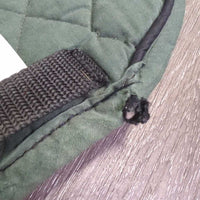 Quilt Dressage Saddle Pad *gc/fair, clean, dingy, older, v.faded, edges: rubs, holes & rips
