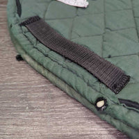Quilt Dressage Saddle Pad *gc/fair, clean, dingy, older, v.faded, edges: rubs, holes & rips
