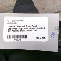 Euro Seat Breeches *vgc, mnr seam puckers, dirt?stains
