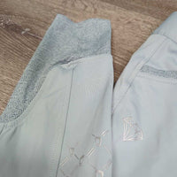 Full Seat Sticky Breeches *gc, seam puckers, seat: discolored, v.rubbed & pilly
