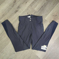 High Waist Full Seat Sticky Breeches, bling *vgc, mnr seam puckers & stain?mark
