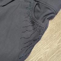 High Waist Full Seat Sticky Breeches, bling *vgc, mnr seam puckers & stain?mark
