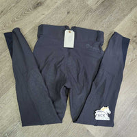 High Waist Full Seat Sticky Breeches, bling *vgc, mnr seam puckers & stain?mark
