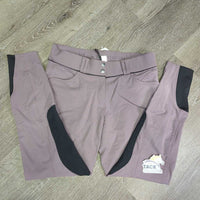 Hvy Euro Seat Breeches *vgc/gc, seam puckers, curled waist, mnr stains
