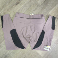 Hvy Euro Seat Breeches *vgc/gc, seam puckers, curled waist, mnr stains
