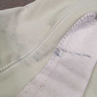 Euro Seat Breeches *vgc, seam puckers, unstitched seam, curled waist, stains
