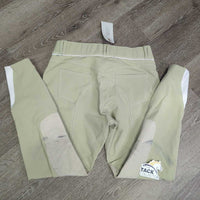 Euro Seat Breeches *vgc, seam puckers, unstitched seam, curled waist, stains
