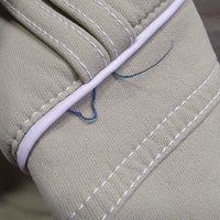 Euro Seat Breeches *vgc, seam puckers, unstitched seam, curled waist, stains

