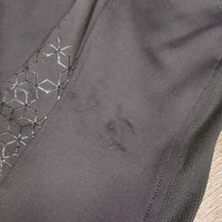 High Waist Euro Seat Riding Tight Breeches, Pull on, Waist Pocket *vgc, mnr puckers, snags & unstitched seam
