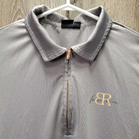 SS Shirt, 1/3 Zip up *vgc, seam puckers, rubs, pills
