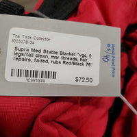 Med Stable Blanket *vgc, 0 legs/tail clean, mnr threads, hair, repairs, faded, rubs
