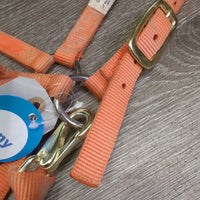 Soft Narrow Nylon Halter, adj, snap *gc, dirty, faded, rubs, frays, stains
