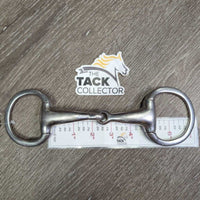 Thick v.Hvy Eggbutt Snaffle Bit *gc, clean, scratches, residue, older, stains
