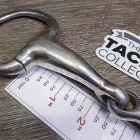 Thick v.Hvy Eggbutt Snaffle Bit *gc, clean, scratches, residue, older, stains
