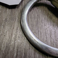Thick v.Hvy Eggbutt Snaffle Bit *gc, clean, scratches, residue, older, stains
