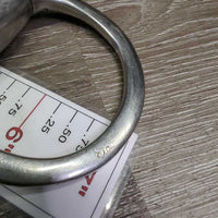 Thick v.Hvy Eggbutt Snaffle Bit *gc, clean, scratches, residue, older, stains
