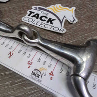 Thick v.Hvy Eggbutt Snaffle Bit *gc, clean, scratches, residue, older, stains
