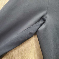 LS Sun Shirt, 1/4 Zip Up, mesh sleeves *gc, popped mesh, faded logo
