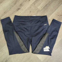 Hvy Euro Seat Breeches, Pull on *fair, sm hole, v.rubbed & pilly
