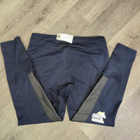 Hvy Euro Seat Breeches, Pull on *fair, sm hole, v.rubbed & pilly
