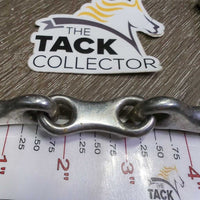 Thin French Link Full Cheek Bit, flat center bar *gc, v.dirty, scratches, thick residue, stains
