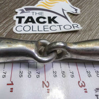 Thick Hollow Mouth Eggbutt Snaffle Bit *gc/fair, v.dirty, residue, scratches, stains
