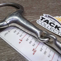 Thick Hollow Mouth Eggbutt Snaffle Bit *gc/fair, v.dirty, residue, scratches, stains
