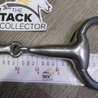Thick Hollow Mouth Eggbutt Snaffle Bit *gc/fair, v.dirty, residue, scratches, stains
