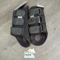 Neoprene Closed Boots, velcro *gc/fair, hair, dirt, stains, older, rust, rubs, slices
