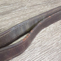 Soft Nylon Lined Stirrup Leathers *gc/vgc, dirty, residue, chewed edges, pulled threads, scrapes, dirt jockies, tacky/sticky
