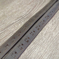 Soft Nylon Lined Stirrup Leathers *gc/vgc, dirty, residue, chewed edges, pulled threads, scrapes, dirt jockies, tacky/sticky
