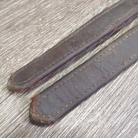 Soft Nylon Lined Stirrup Leathers *gc/vgc, dirty, residue, chewed edges, pulled threads, scrapes, dirt jockies, tacky/sticky
