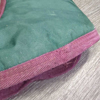 Front & Hind Shipping Boots, Fleece Lined *gc, pills, rubs, frays, hair, mnr dirt, hole, older
