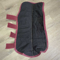 Front & Hind Shipping Boots, Fleece Lined *gc, pills, rubs, frays, hair, mnr dirt, hole, older
