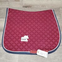 Quilt Jumper Saddle Pad, 1x piping *gc, clean, mnr rubs, threads, holey edges, faded, pills, puckers
