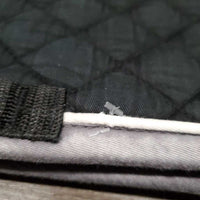 Quilt Jumper Saddle Pad *gc, clean, rubs, faded, mnr threads, holey edges, threads
