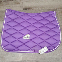 Quilt Jumper Saddle Pad, 1x piping *vgc, clean, faded, mnr rubs, stains?, pills
