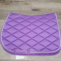 Quilt Jumper Saddle Pad, 1x piping *vgc, clean, faded, mnr rubs, stains?, pills

