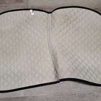 Quilt Jumper Saddle Pad, 1x piping *vgc, clean, mnr pills, rubs, faded, unstitched, threads, stains
